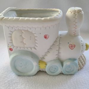 Vintage Ceramic Baby Train Planter